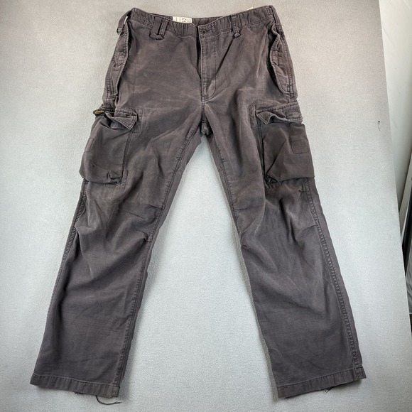 Polo Ralph Lauren Pants Mens 36x32 Hiking Cargo Utility Pockets Adjustable Strap - Picture 1 of 14